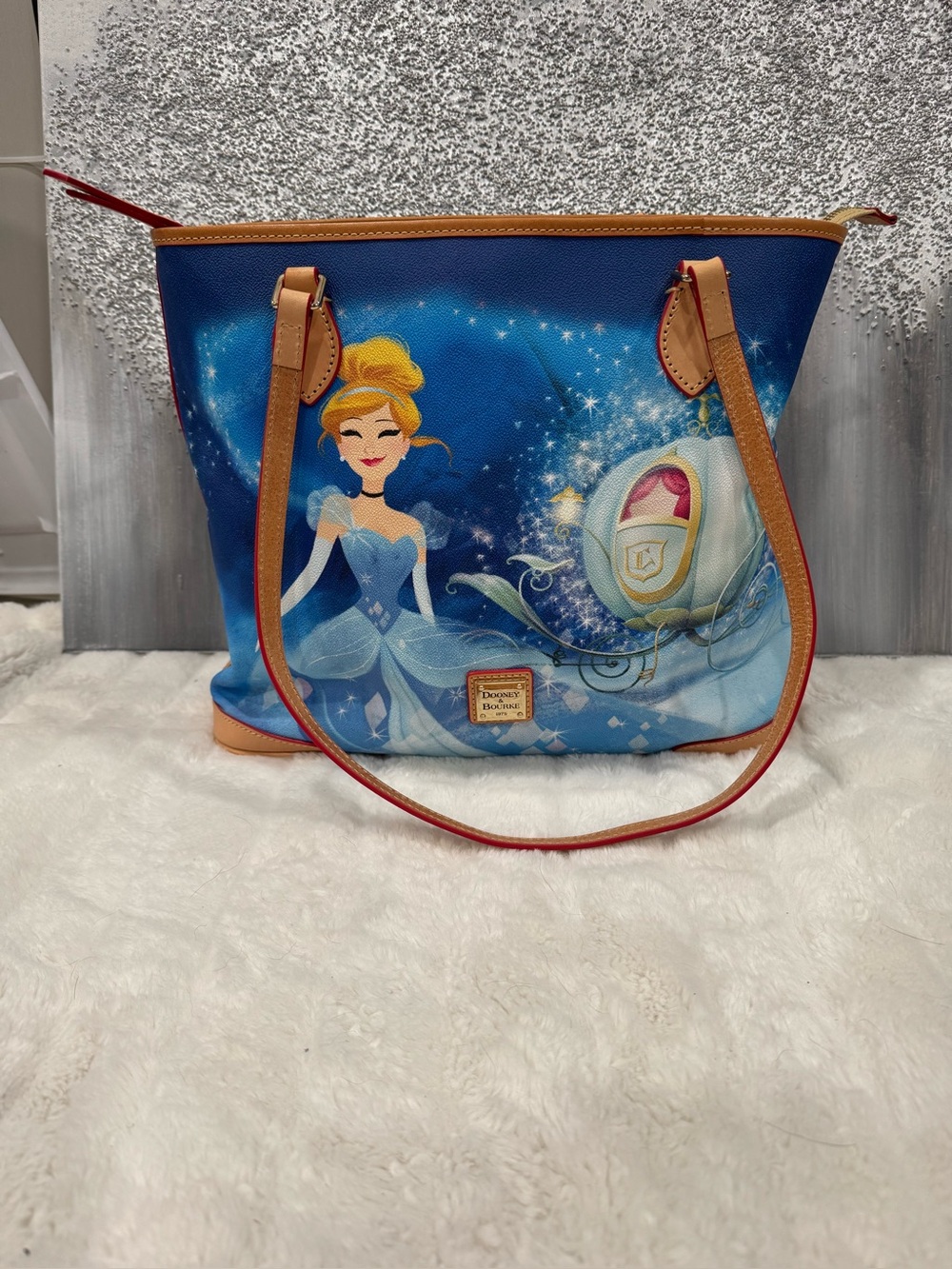 Dooney & Bourke Dream Big Cinderella Carriage Shopper Tote - Picture 1 of 12
